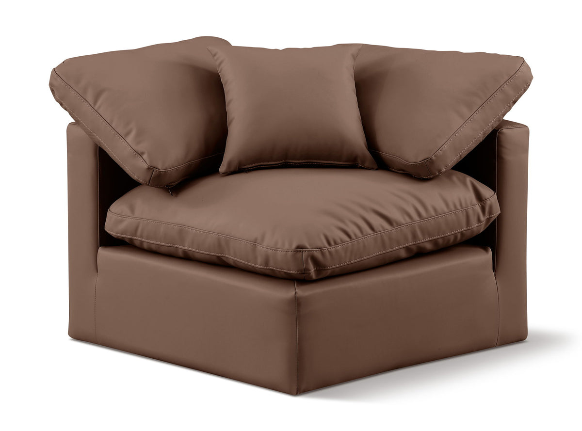 Indulge - Faux Leather Corner Chair