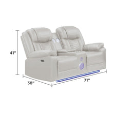 Load image into Gallery viewer, Challenger - LED Power Recliner Loveseat
