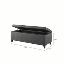 Load image into Gallery viewer, Elegant Design Tufted Top, Soft Close Storage Bench
