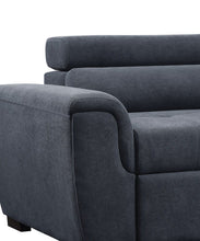 Load image into Gallery viewer, Haris - Sleeper Sofa Sectional With Adjustable Headrest And Storage Ottoman - Dark Gray
