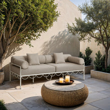 Load image into Gallery viewer, Portofino - Resilient Water Repellent Fabric 85.75" Upholstered Outdoor Patio Sofa
