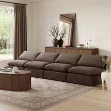 Load image into Gallery viewer, Indulge - Velvet 4 Seat Modular Armless Sofa
