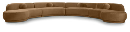 Avra - 189" Velvet Performance Fabric Upholstered Sectional