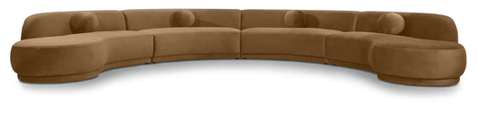 Avra - 189" Velvet Performance Fabric Upholstered Sectional - Ego Home Furniture