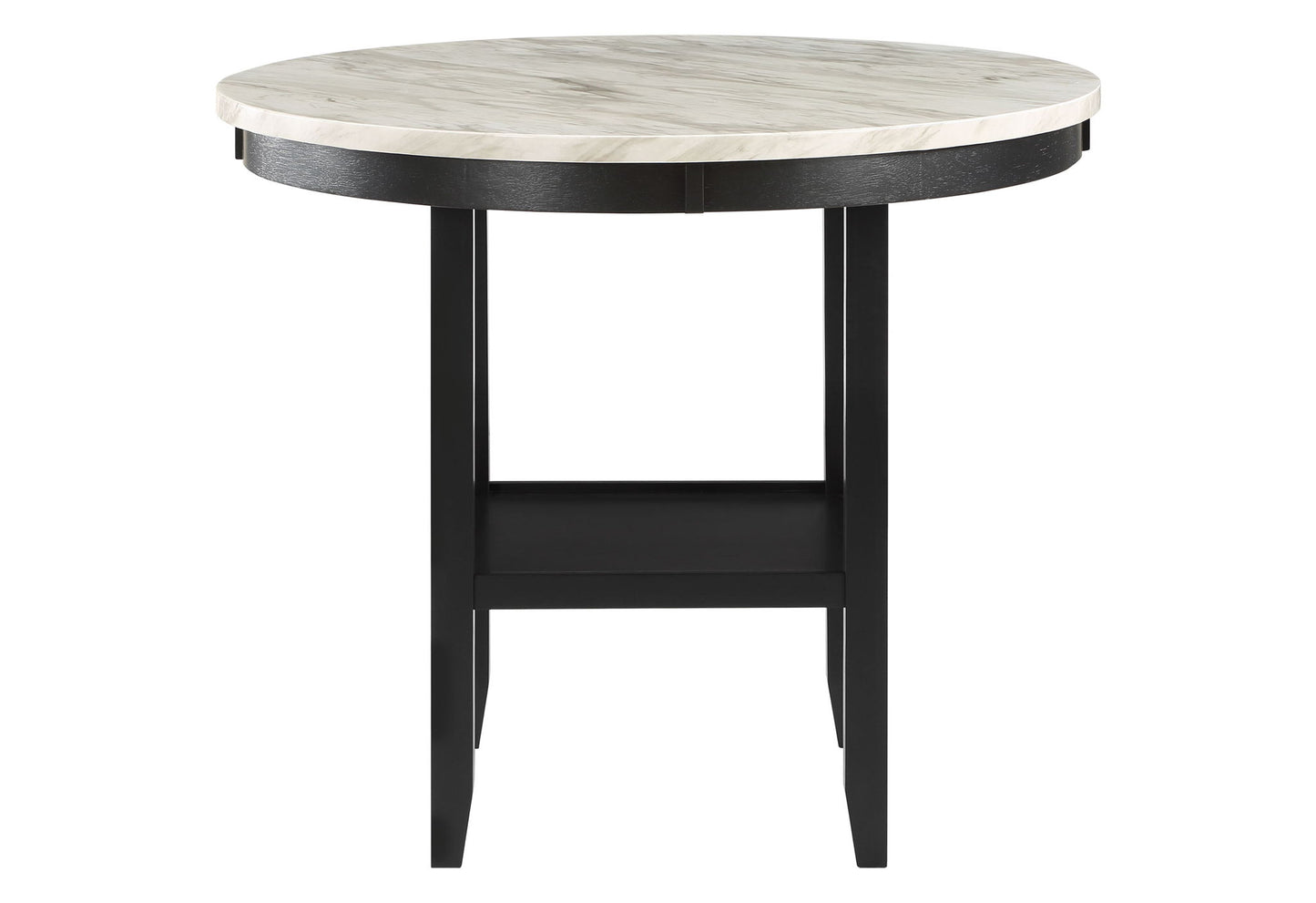D40011 - 5 Piece Dining Room Set (D40011 Bar Table And D1622 Four Bar Stools) - Dark Gray