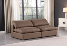 Load image into Gallery viewer, Comfy - Faux Leather Modular Armless Sofa 2 Seats
