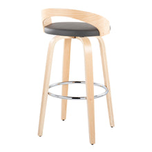 Load image into Gallery viewer, Grotto - Contemporary Fixed-Height Barstool With Swivel With Round Footrest (Set of 2)
