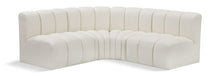 Load image into Gallery viewer, Arc - Faux Leather 4 Piece Corner Modular Sofa
