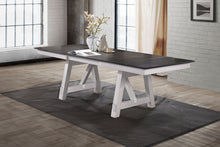 Load image into Gallery viewer, Maisie - Dining Table Top &amp; Base - White / Dark Brown
