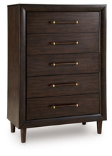 Load image into Gallery viewer, Dantenton - Five Drawer Chest - Merlot
