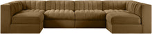 Load image into Gallery viewer, Rummi - Armless Velvet Performance Fabric Upholstered 6 Piece Modular Sectional
