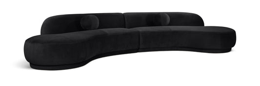 Avra - 146" Velvet Performance Fabric Upholstered Sectional - Ego Home Furniture