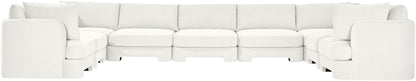Hammond - Velvet Performance Fabric Upholstered 9 Piece Sectional
