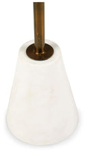 Load image into Gallery viewer, Caramont - Accent Table with White Base - Black / White / Gold Finish

