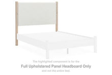 Load image into Gallery viewer, Cadmori - Full Upholstered Panel Headboard - Two-tone
