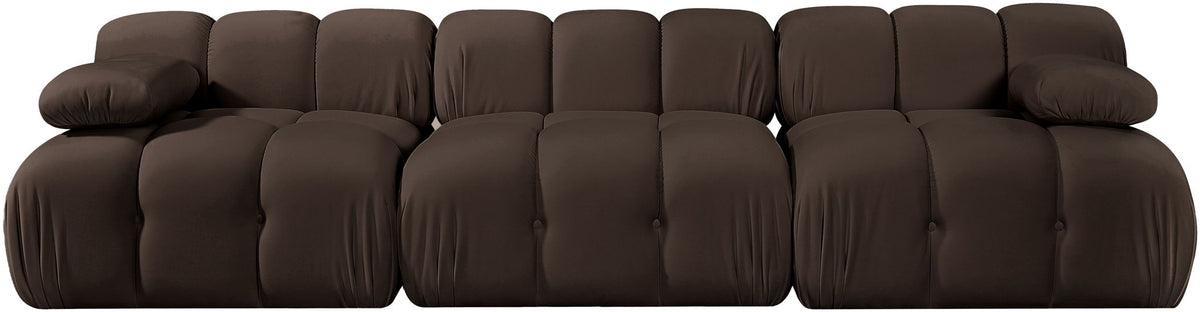Orin - Velvet 3 Piece Modular Sofa