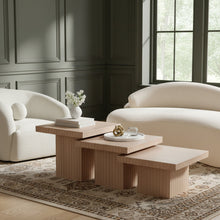 Load image into Gallery viewer, Spencer - Oak Veneer 3 Piece Coffee Tabl
