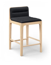 Load image into Gallery viewer, Ellis - Vegan Leather Upholstered Counter Stool (Set of 2) - Natural Base
