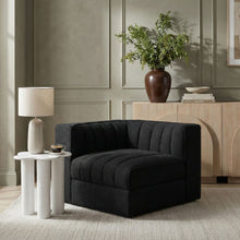 Load image into Gallery viewer, Rummi - Velvet Performance Fabric Upholstered Modular Corner Chair
