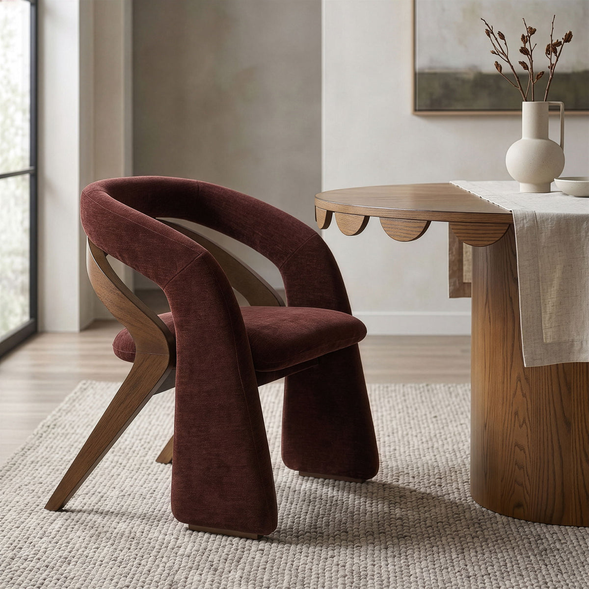 Riven - Fabric Upholstered Dining Chair