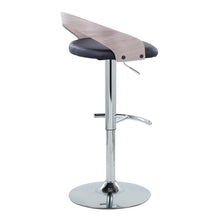 Load image into Gallery viewer, Grotto - Contemporary, Adjustable Barstool With Swivel With Rounded T Footrest (Set of 2)

