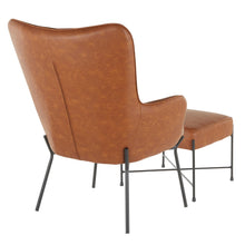 Load image into Gallery viewer, Izzy - Industrial Lounge Chair &amp; Ottoman Set
