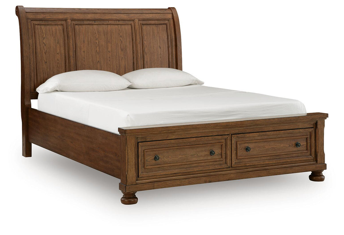Zackaryn - Sleigh Storage Bed