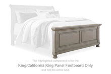Load image into Gallery viewer, Lettner - King/Cal King Panel Footboard - Light Gray
