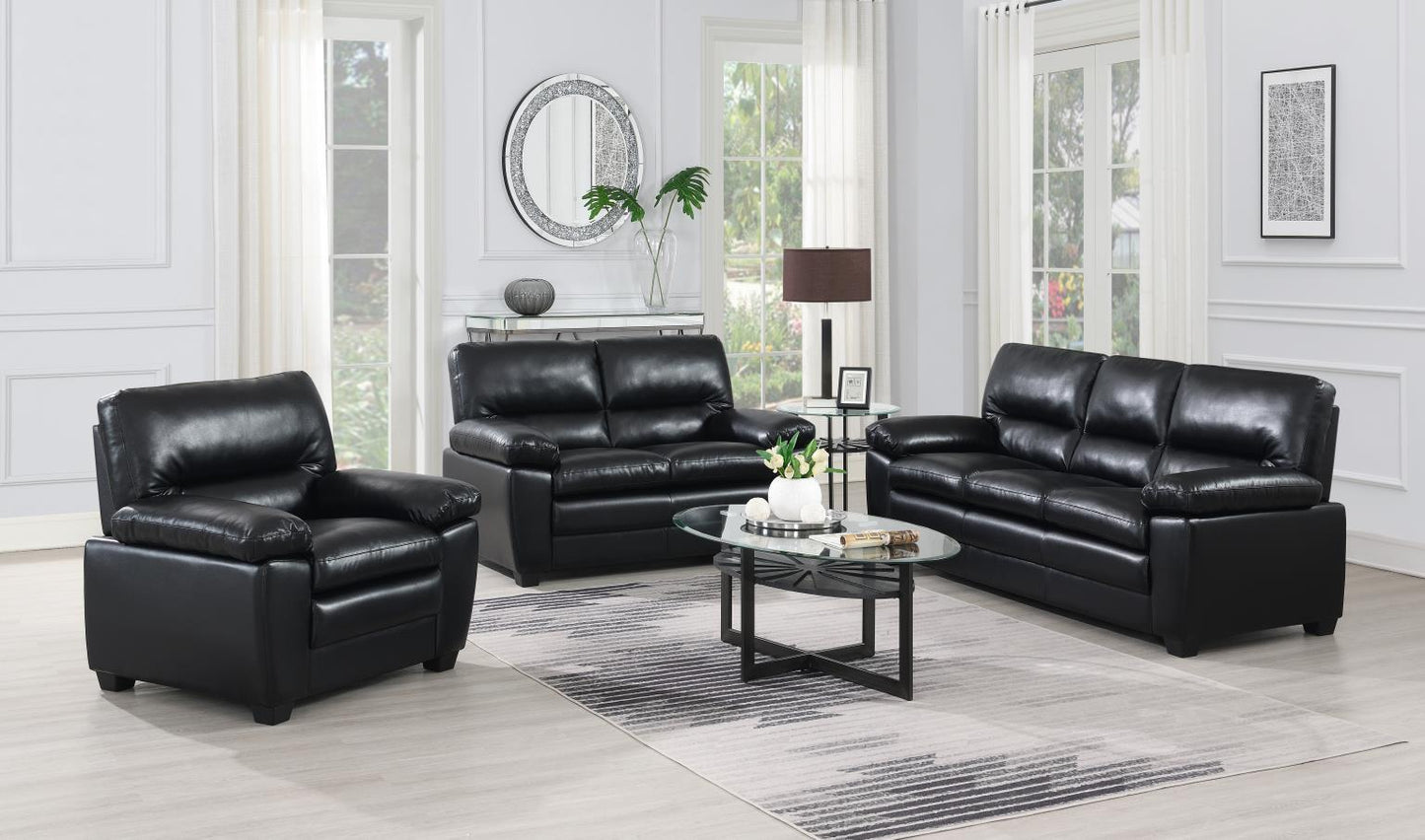 U529 - Loveseat - Black