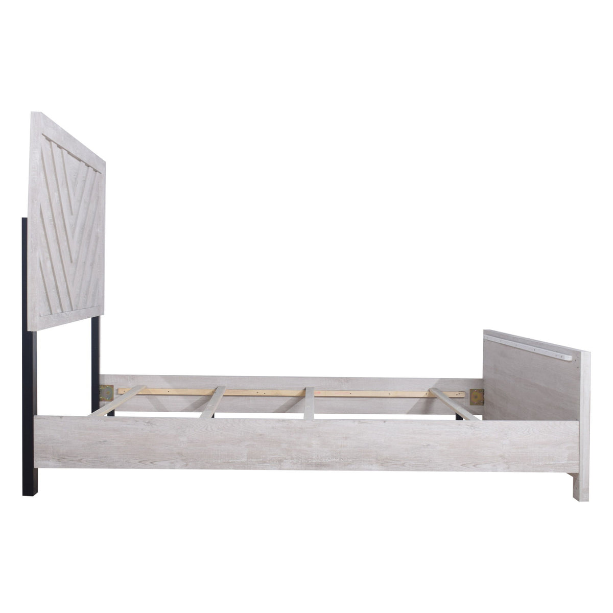 Biscayne - 6/6 King Headboard, Footboard & Slats - Driftwood
