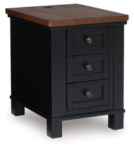 Load image into Gallery viewer, Wildenauer - Chair Side End Table - Brown / Black
