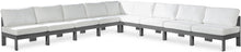 Load image into Gallery viewer, Nizuc - Outdoor Patio 9 Piece Modular Sectional With Gray Frame
