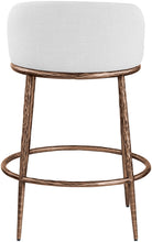 Load image into Gallery viewer, Ferro - Upholstered Counter Stool With Brushed Bronze Base

