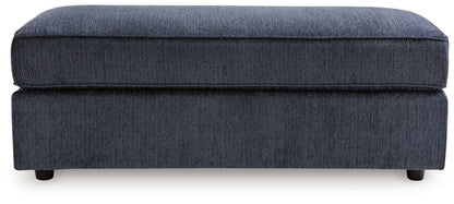 Albar Place - Oversized Accent Ottoman - Cobalt