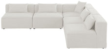 Load image into Gallery viewer, Cube - Linen 5 Piece Modular Corner Armless Sectional
