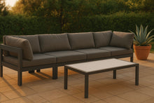 Load image into Gallery viewer, Nizuc - Outdoor Patio 4 Seat Modular Sofa With Gray Frame
