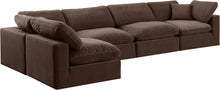 Load image into Gallery viewer, Comfy - 5 Piece Velvet Modular Sectional
