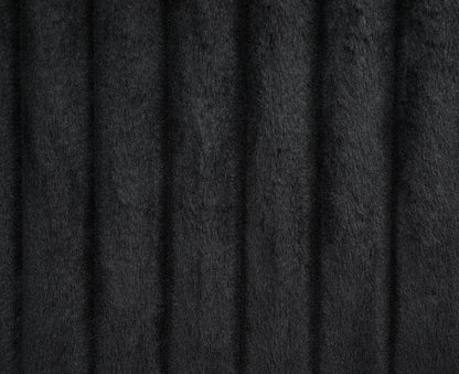 U112 - Corduroy Motion Loveseat - Black