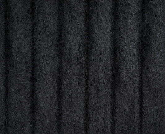 U112 - Corduroy Motion Sofa With Dropdown - Black