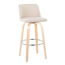 Load image into Gallery viewer, Toriano - Contemporary Fixed Height Barstool &amp; Swivel With Round Footrest (Set of 2)
