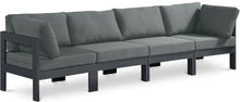 Load image into Gallery viewer, Nizuc - Outdoor Patio 4 Seat Modular Sofa With Gray Frame
