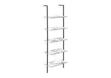 Load image into Gallery viewer, Bookshelf, Bookcase, Etagere, Ladder, 5 Tier, For Office, Marble Look Contemporary &amp; Modern
