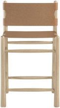 Load image into Gallery viewer, Santos - Upholstered Counter Stool With Stained Natural Base
