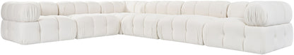 Orin - L-Shaped Velvet 6 Piece Modular Sectional