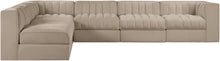 Load image into Gallery viewer, Rummi - Velvet Performance Fabric Upholstered 6 Piece Modular Sectional
