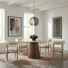 Load image into Gallery viewer, Sable - Vegan Leather Upholstered Dining Chair (Set of 2) - Painted Natural Base
