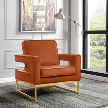 Load image into Gallery viewer, Noah - Accent Chair with Gold Legs
