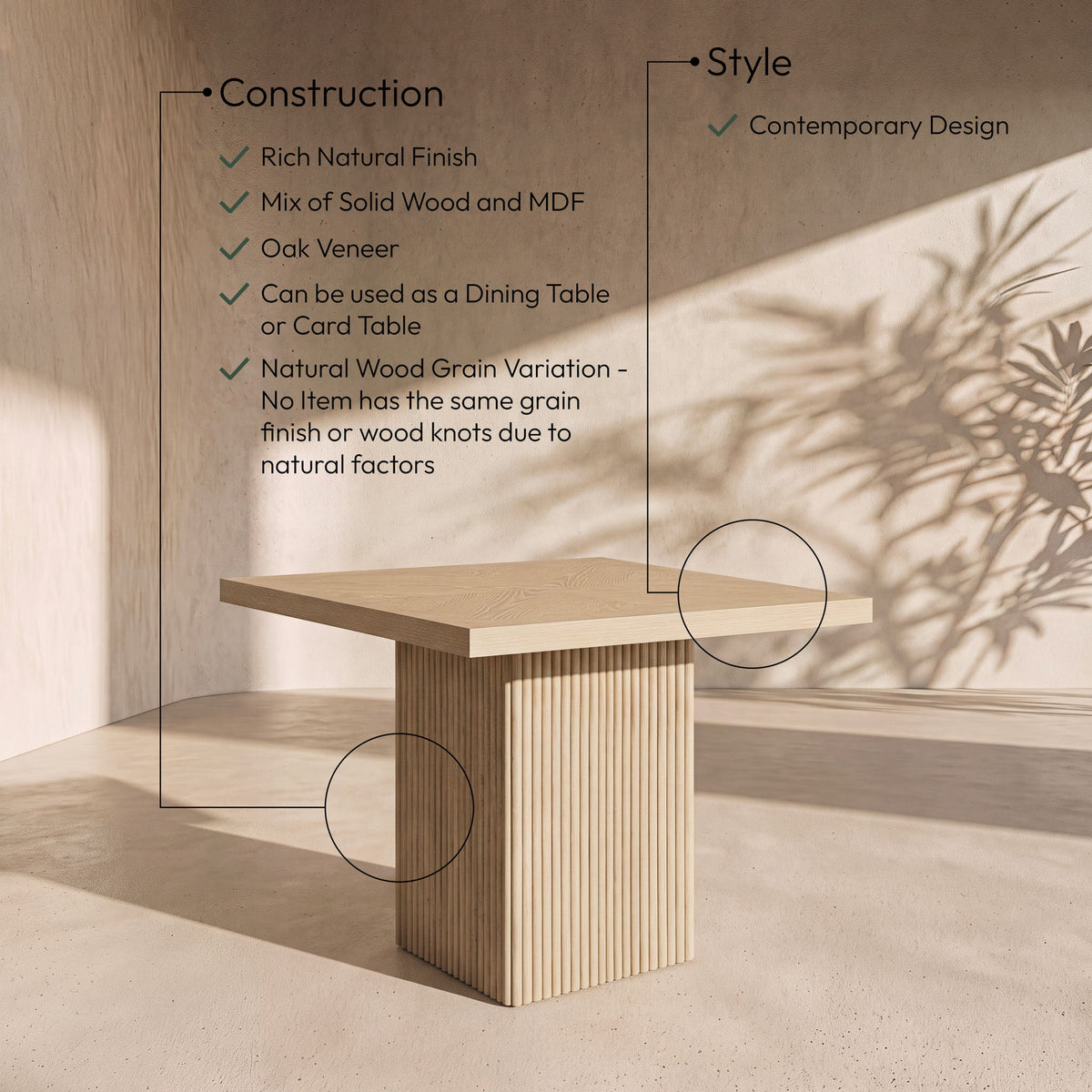 Belinda - Dining Table / Card Tabl