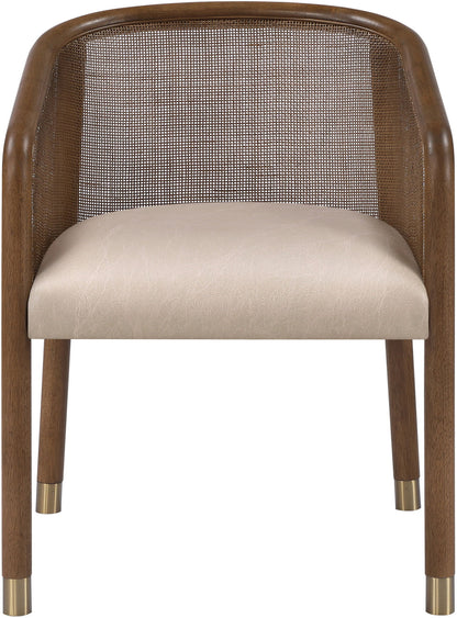 Sylvan - Vegan Leather Dining Chair (Set of 2) - Brown Frame
