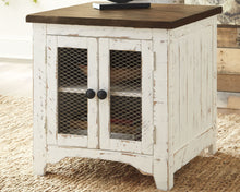 Load image into Gallery viewer, Wystfield - Rectangular End Table - 2 Doors - White / Brown

